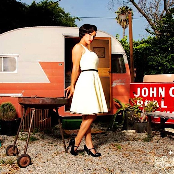 Pinup Girl Clothing Golightly Pinup Carina Swing Mini Sundress - Picture 9 of 9